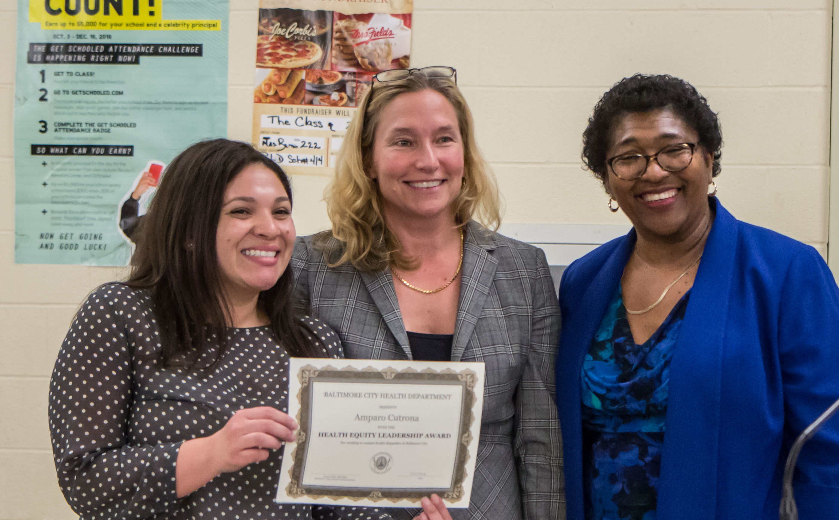 Amparo Cutrona, recipient of the Health Equity Leadership Award